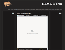 Tablet Screenshot of dama-oyna.com